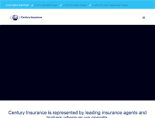Tablet Screenshot of centuryinsurancegroup.net